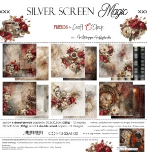 SILVER SCREEN MAGIC - zestaw papierów 30,5x30,5cm
