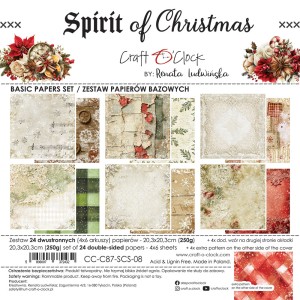 SPIRIT OF CHRISTMAS - a set of papers 20,3x20,3cm - BASIC
