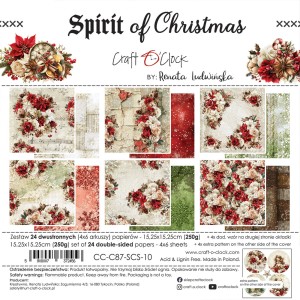 SPIRIT OF CHRISTMAS - a set of papers 15,25x15,25cm