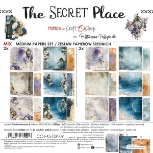 THE SECRET PLACE - zestaw papierów 20,3x20,3cm - MIX
